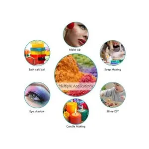 Pigmento en polvo de mica de 12 colores no tóxico seguro