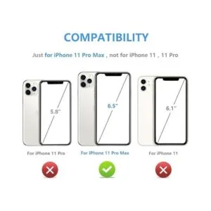 OT ONETOP Funda tipo cartera para iPhone 11 Pro Max con_2