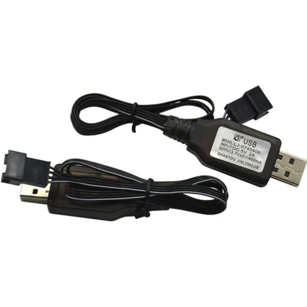 Blomiky Paquete de 2 cables de carga USB de 7.4 V2 x 3.7_1