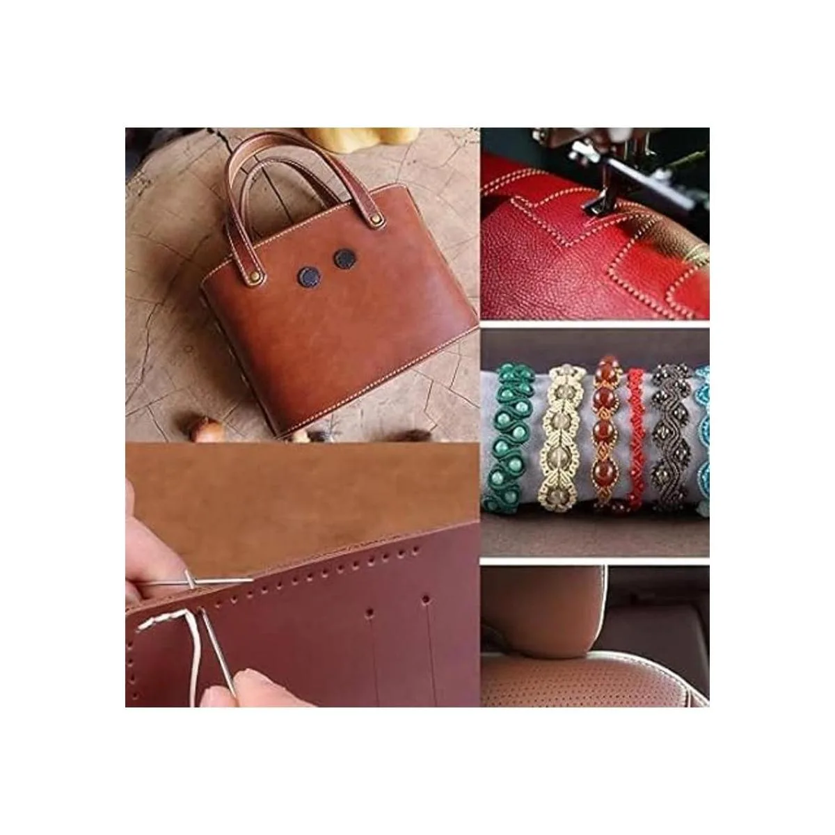 Cordón de poliéster encerado de 35 colores de 0.39_4