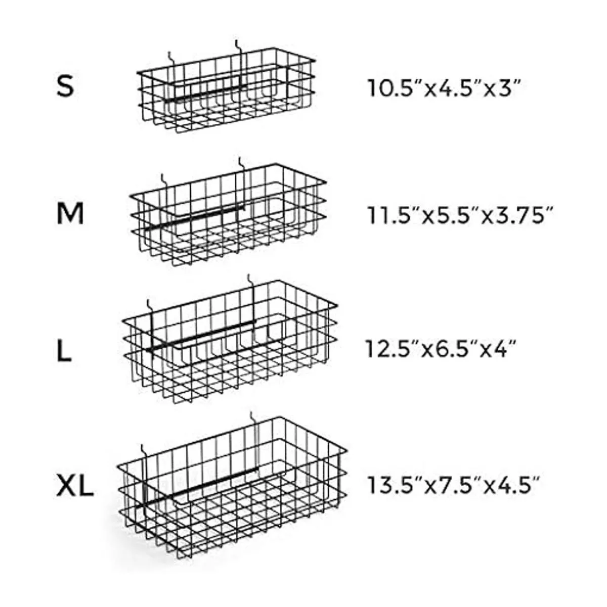 INCLY Juego de 4 cestas de tablero de clavijas estilo_3