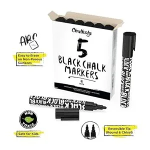 Marcadores de tiza negra Rotuladores de borrado en seco_2