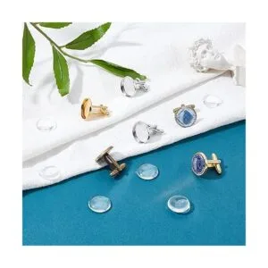 PH PandaHall Juego de 24 gemelos de latón de 3 colores_4