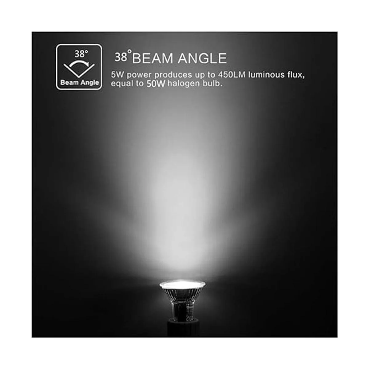 MD Lighting Bombilla halógena GU10 de 50 W equivalente a_4