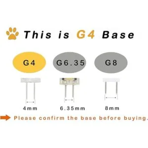 Lamsky Bombilla LED G4 con base de dos pines CA 12 V 24_4