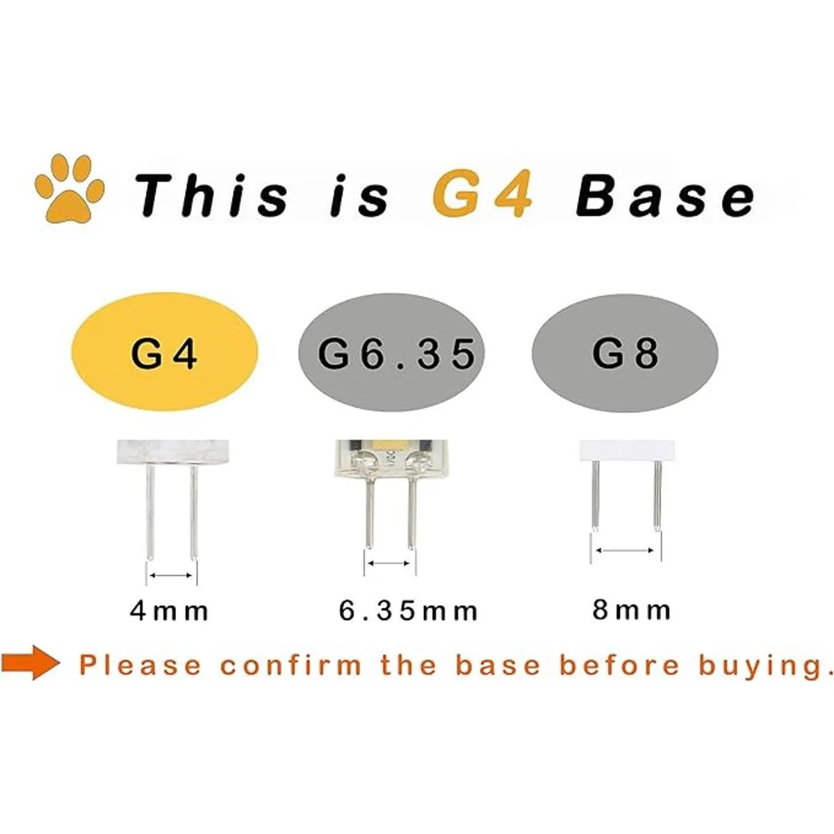 Lamsky Bombilla LED G4 con base de dos pines CA 12 V 24_4