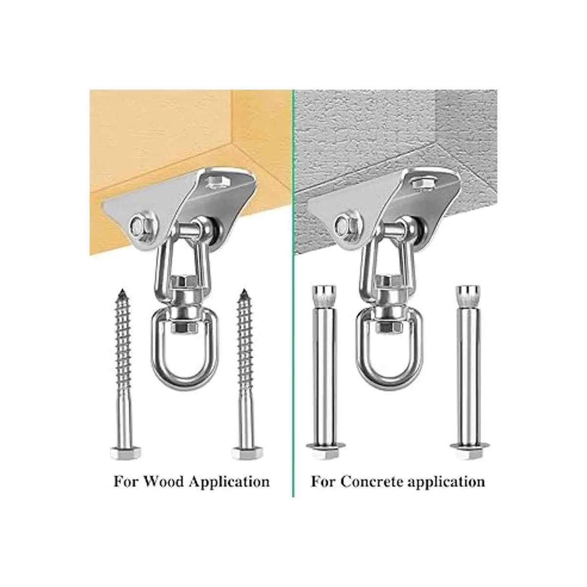 Swing Hangers Juego de perchas para hormigón de madera 2_3