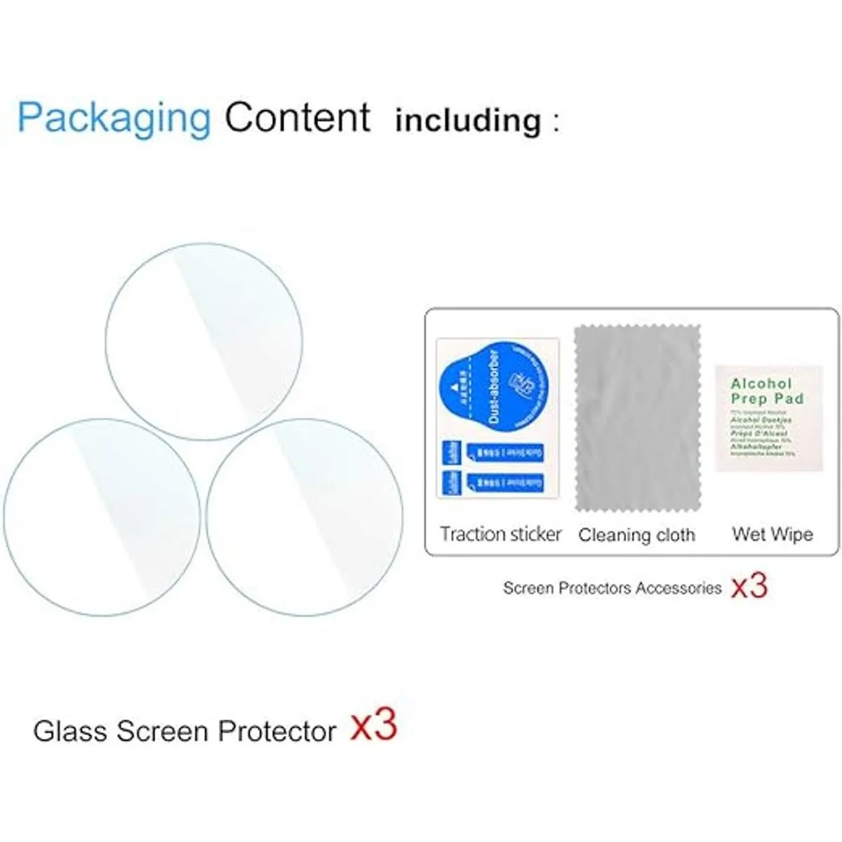 Suoman Paquete de 3 para Fossil Gen 5 Carlyle HR y Fossil_3