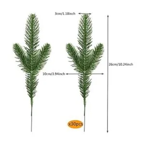 30 piezas de 10.24 x 3.94 pulgadas ramas de pino_3