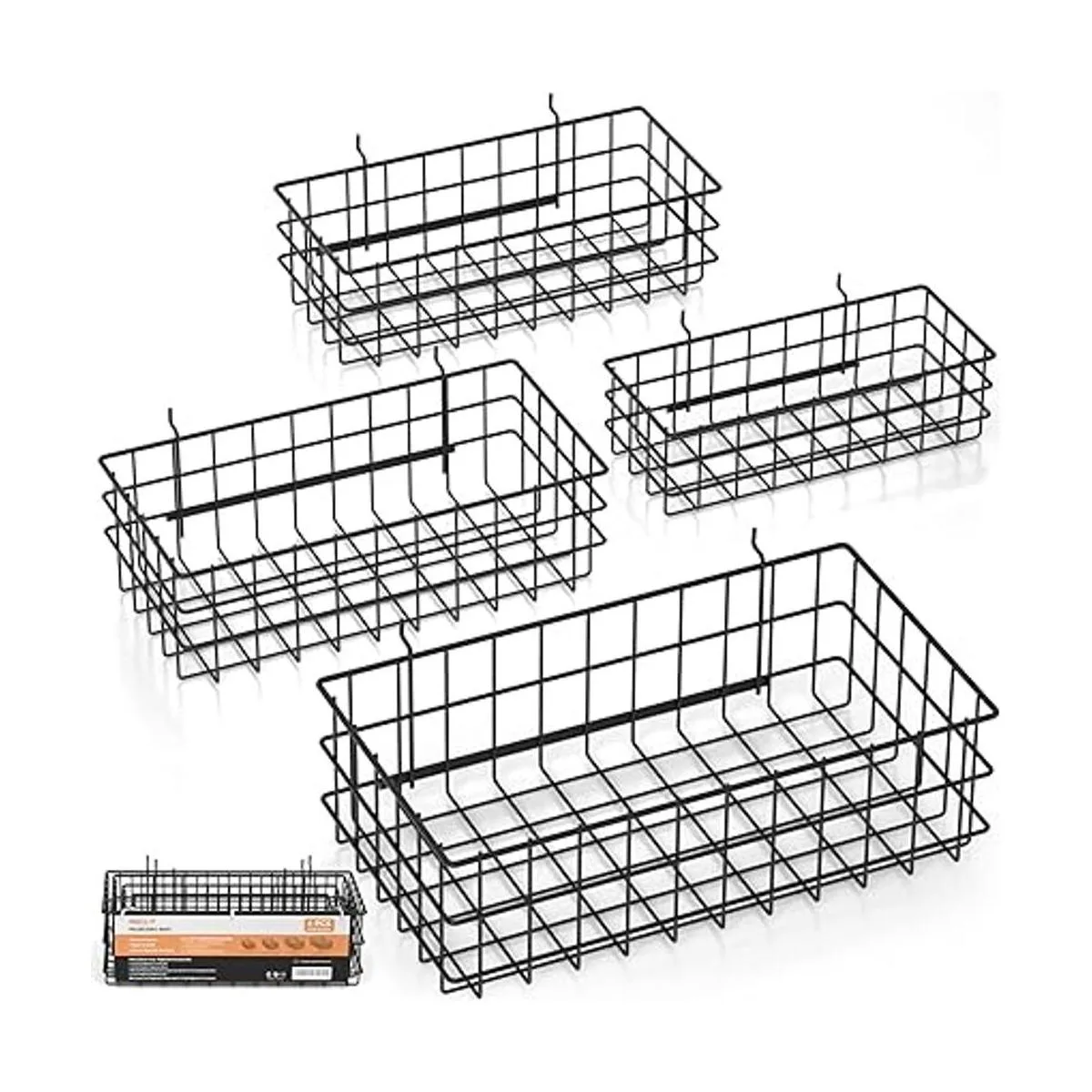 INCLY Juego de 4 cestas de tablero de clavijas estilo_1