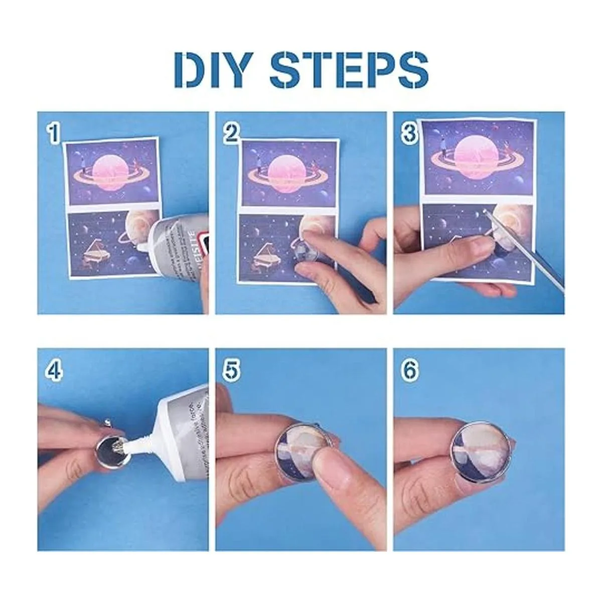 PH PandaHall Juego de 24 gemelos de latón de 3 colores_5