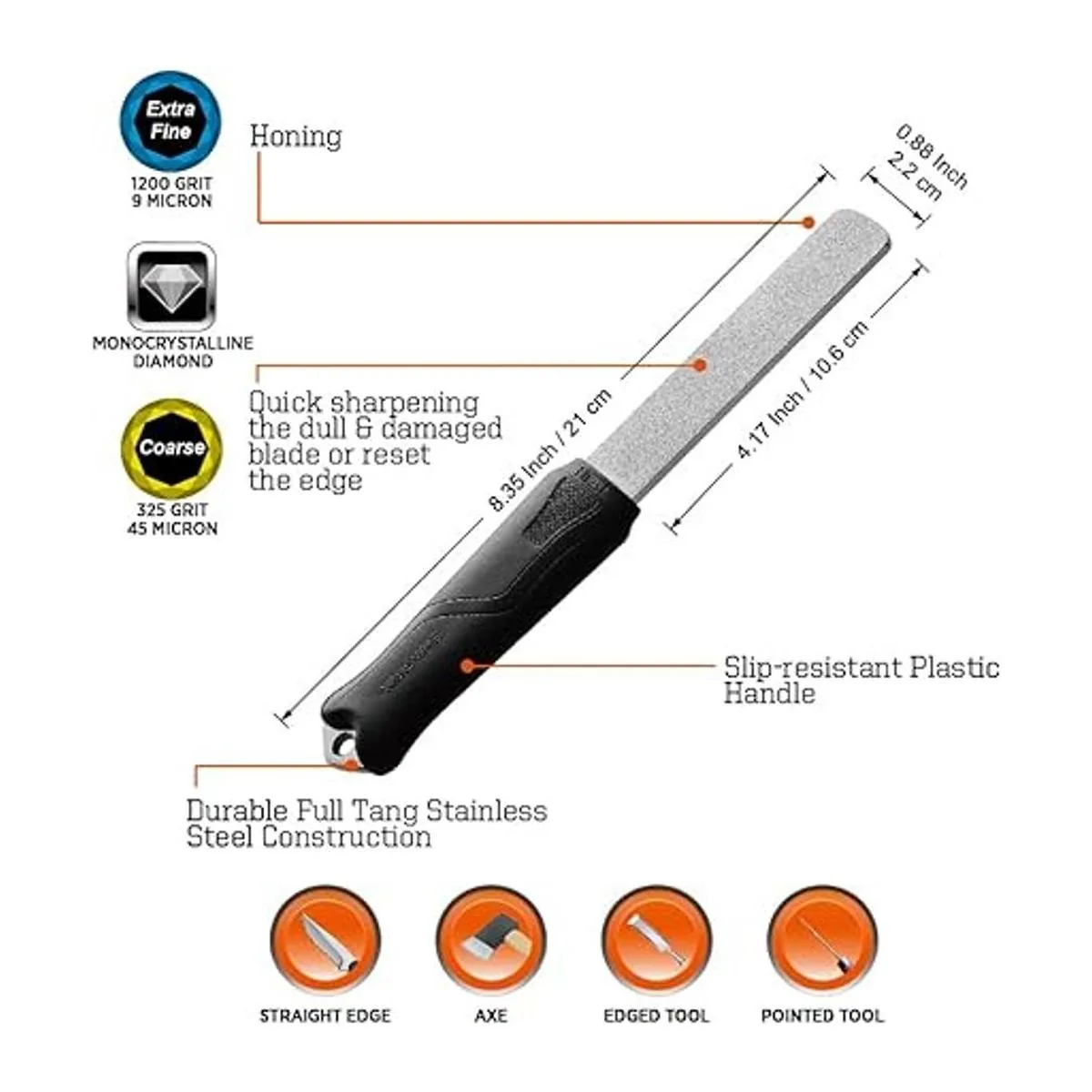 SHARPAL Afilador de herramientas de lima de piedra de_2