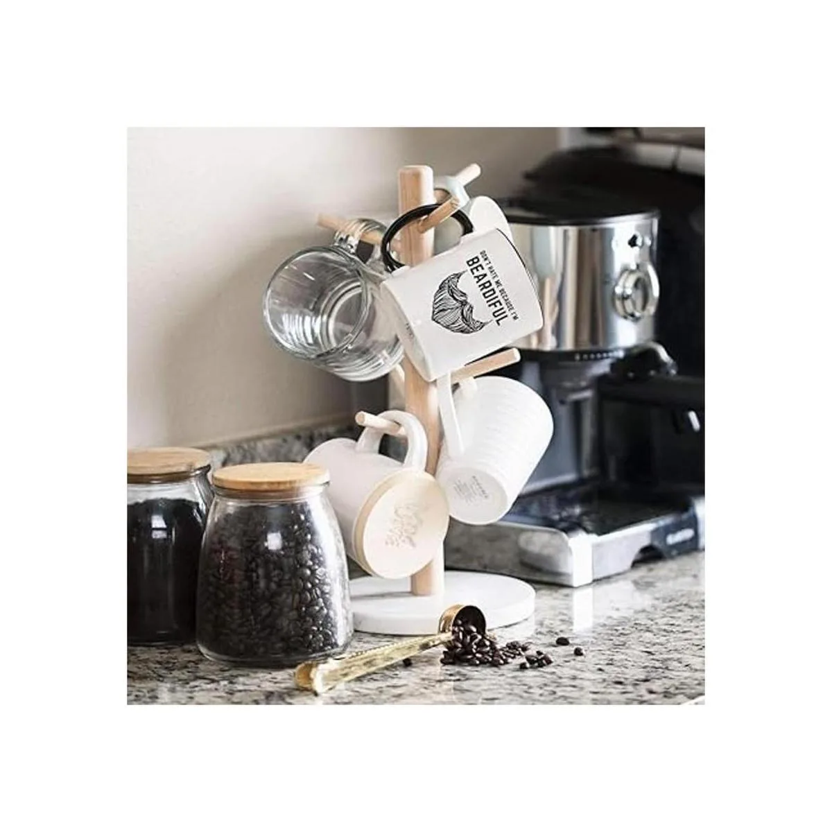 Dont Hate Me Because Im Beardiful Taza de café_4