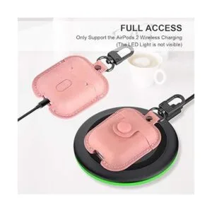 Maxjoy Funda compatible con Airpods de piel funda_3