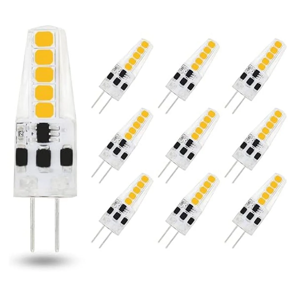 Lamsky Bombilla LED G4 con base de dos pines CA 12 V 24_1