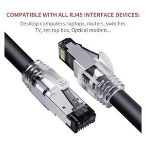 Cable Ethernet Cat 8 de 50 pies 40 Gbps 2000 Mhz SFTP_2