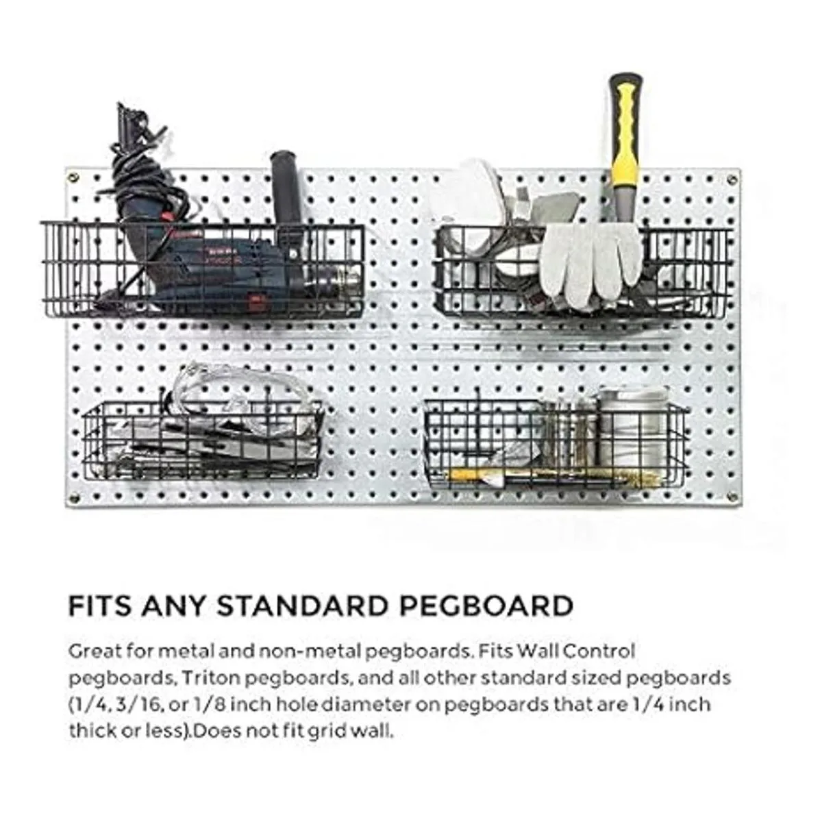 INCLY Juego de 4 cestas de tablero de clavijas estilo_5