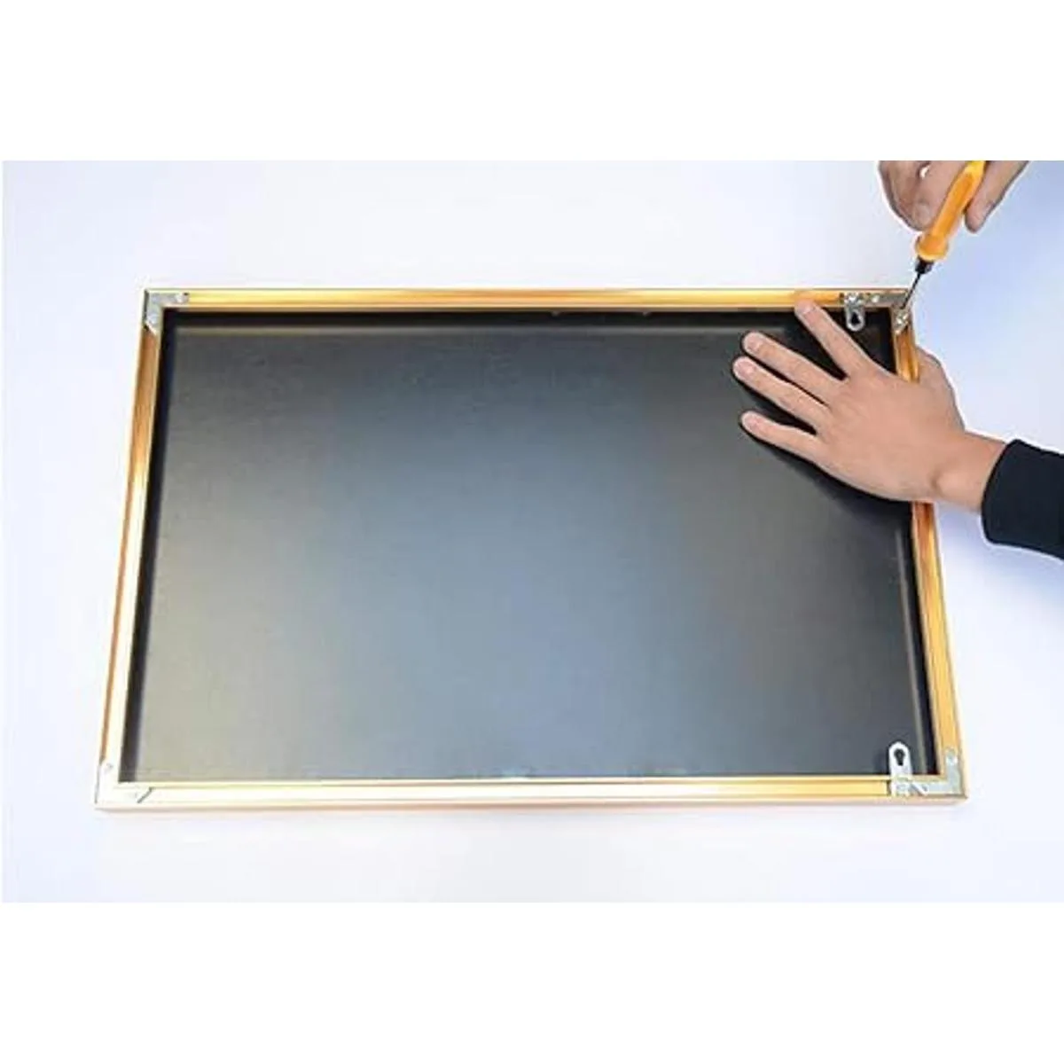 1 juego de 18 marcos de fotos de metal Soporte de ángulo