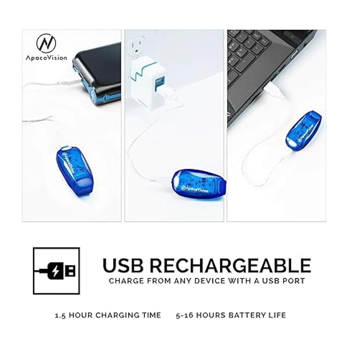 EverLightFX Luz de seguridad LED recargable por USB_3