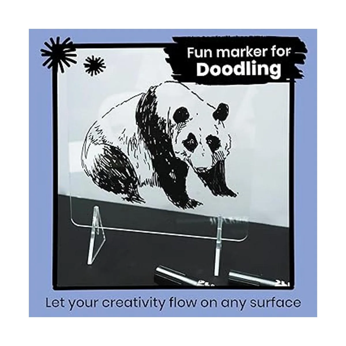 Marcadores de tiza negra Rotuladores de borrado en seco_6