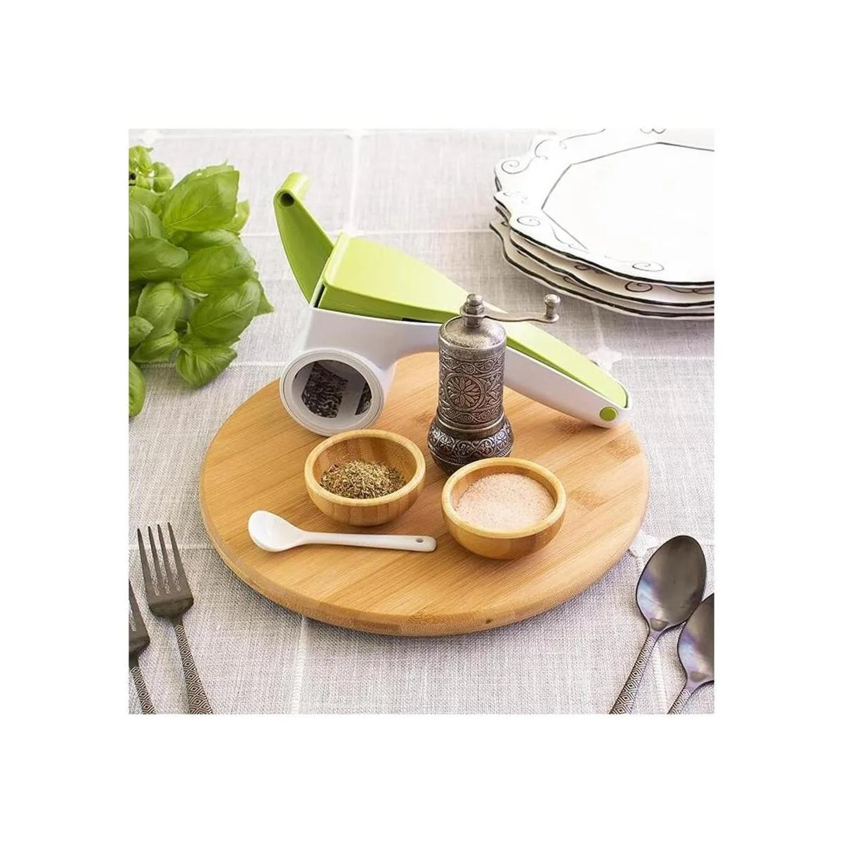 TB Home Base giratoria Lazy Susan de bambú