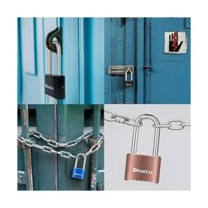 Disecu Candado de combinación resistente de 4 dígitos de_5