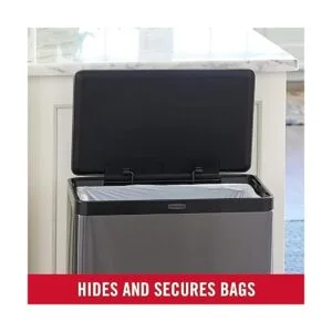 Rubbermaid Elite Bote de basura doble hecho de acero_6