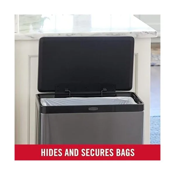 Rubbermaid Elite Bote de basura doble hecho de acero_6