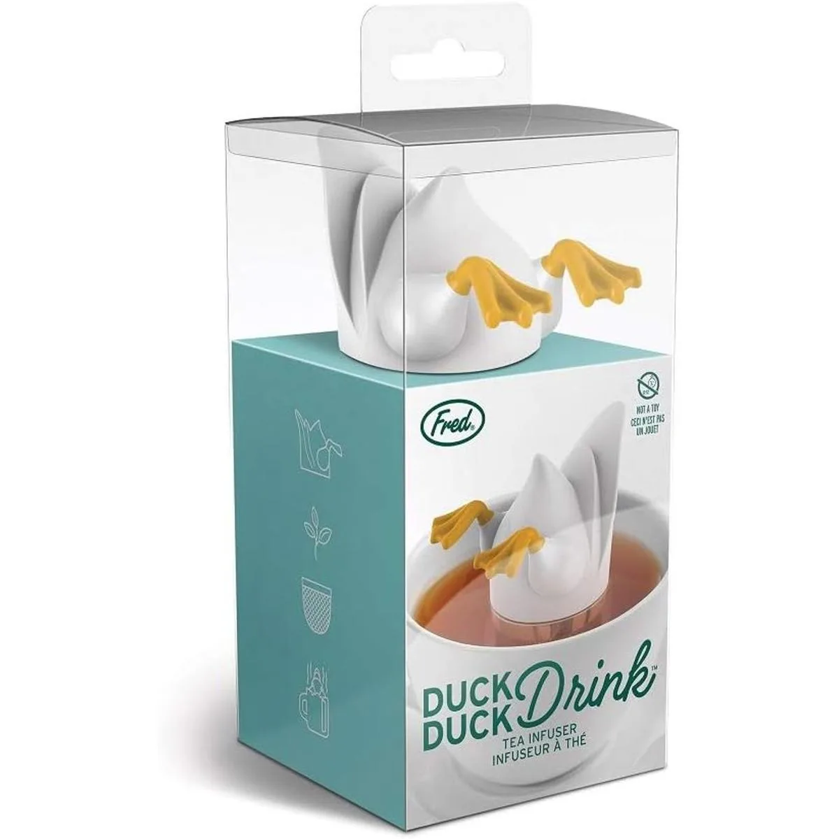 Genuine Fred Infusor de té para bebidas de pato para_1