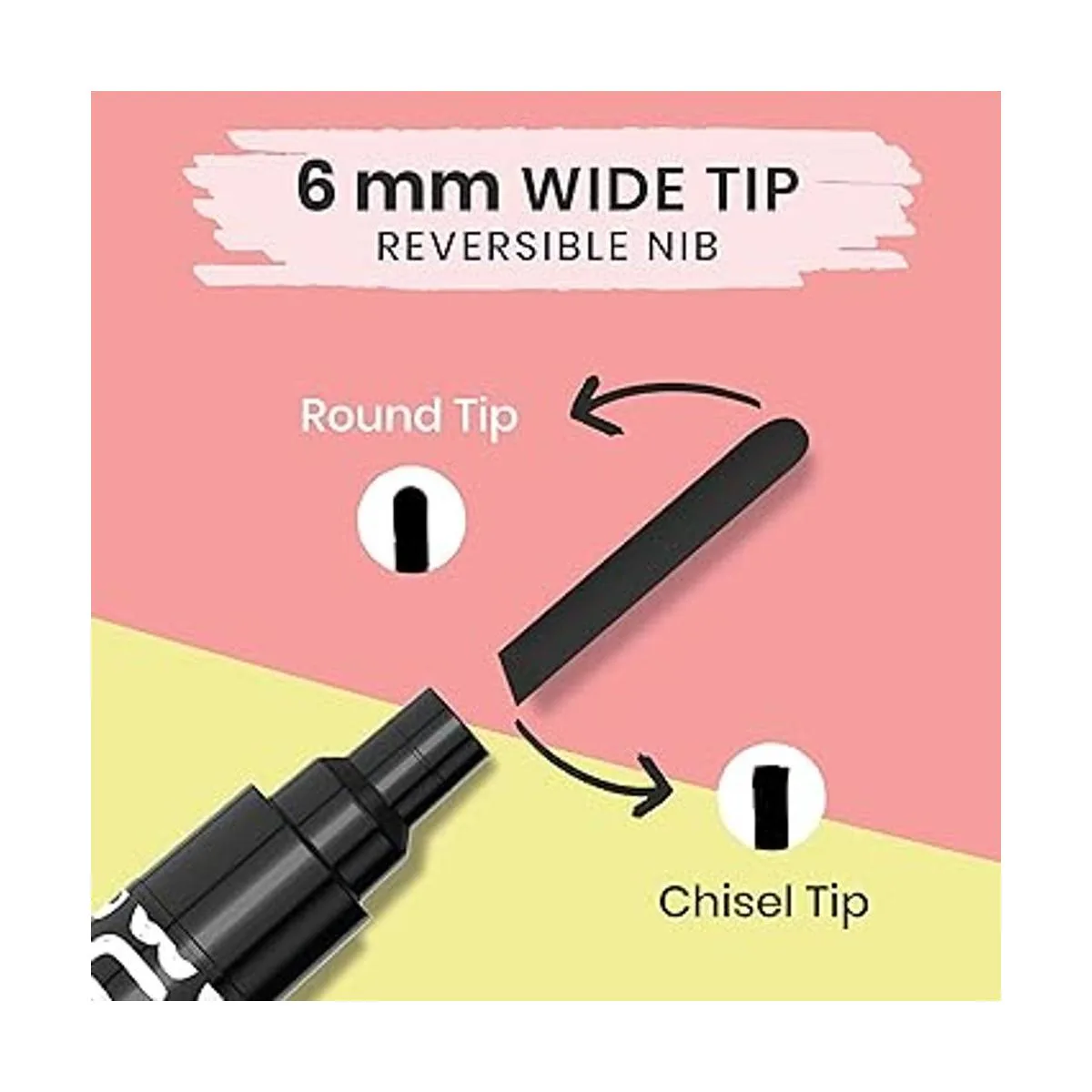 Marcadores de tiza negra Rotuladores de borrado en seco_3