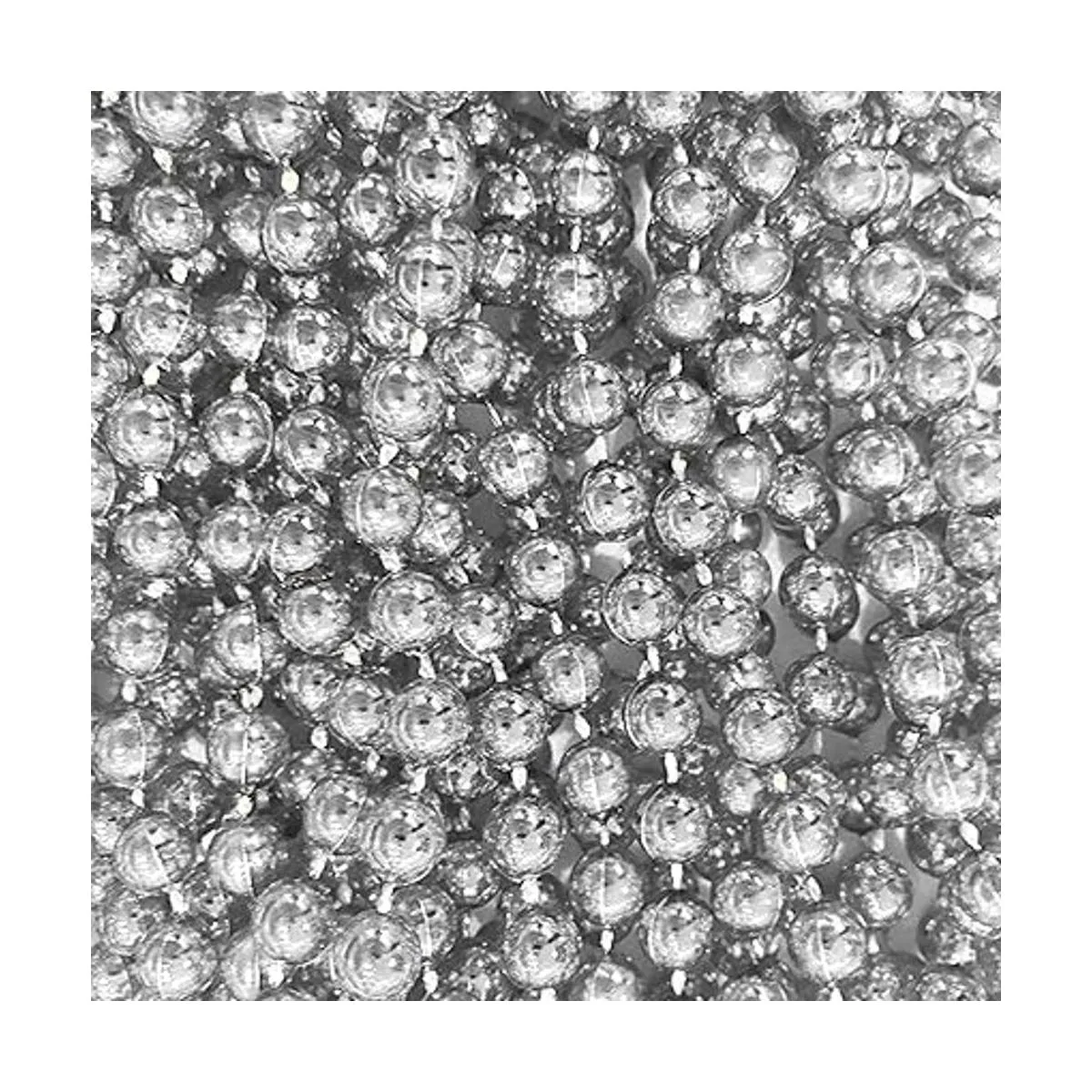 Cuentas de Mardi Gras de plata de 33 pulgadas 0.276 in 6_3