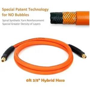FYPower Kit de manguera de aire híbrida de plomo de 10