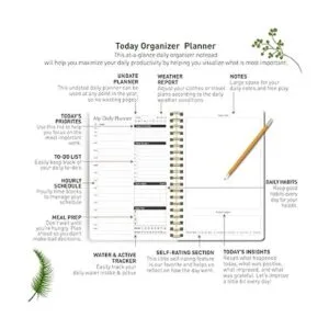 Agenda diaria A5 bloc de notas Organizador personal de_3
