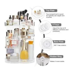 AMEITECH Organizador de maquillaje de 360 grados_4