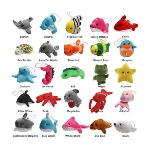 Paquete de 25 mini juguetes de peluche de animales del_2