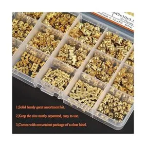 HELIFOUNER Kit surtido de 420 tuercas moleteadas M2 M3 M4_2