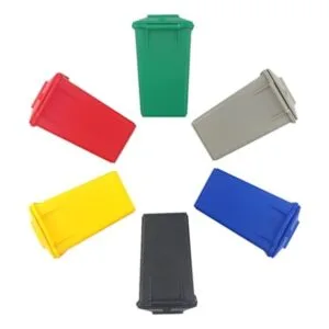 Nuanmu Juego de basura pequeño de 3 colores estilo 4