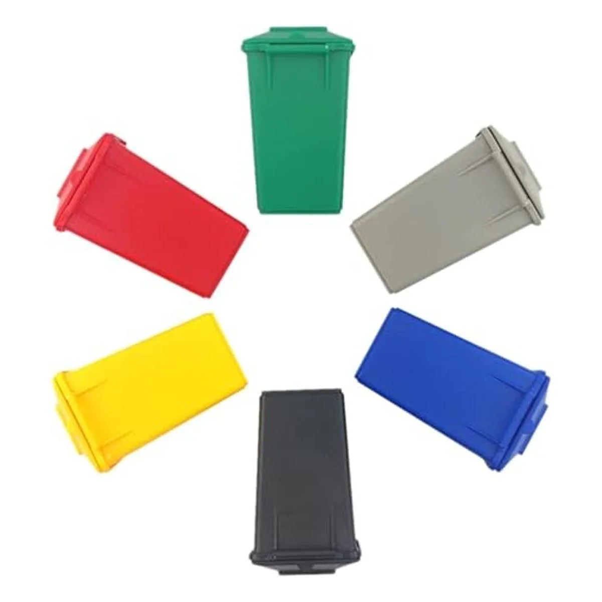 Nuanmu Juego de basura pequeño de 3 colores estilo 4
