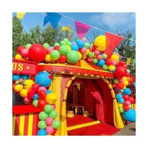 RUBFAC 120 globos de látex de arcoíris de 12 pulgadas 12_5