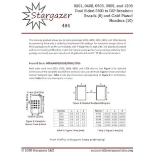 Stargazer 25 unidades de doble cara SMD a DIP paquete de_3