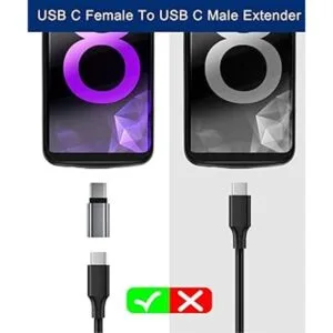 Basesailor Adaptador de extensión USB tipo C paquete de_6
