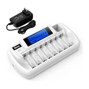 BONAI 81 Bay AA Battery Charger with LCD Display for_1