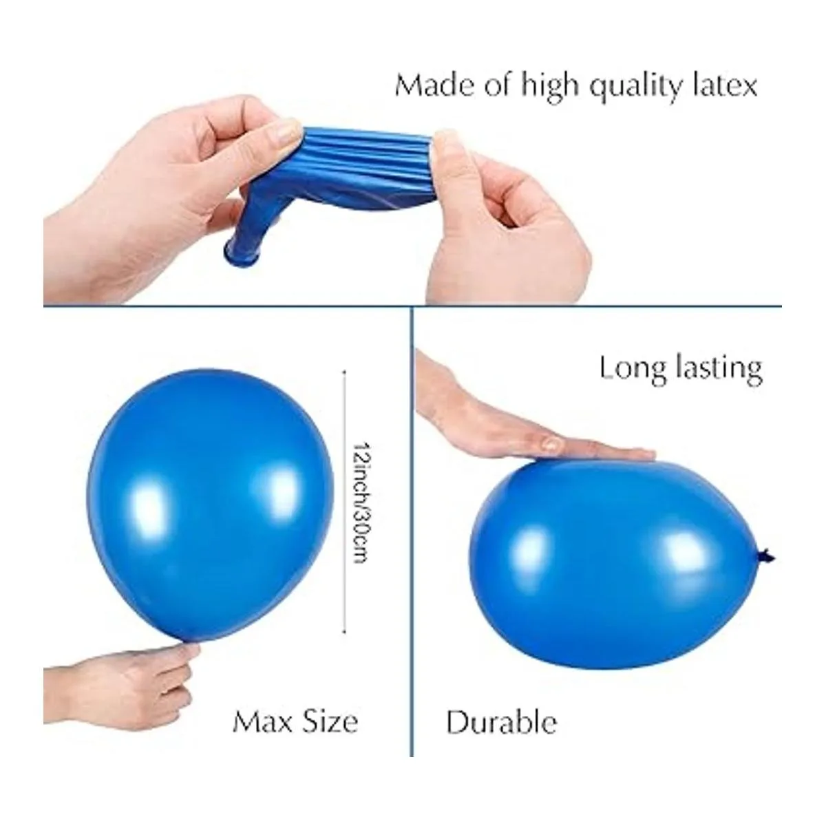 RUBFAC 120 globos de látex de arcoíris de 12 pulgadas 12_4