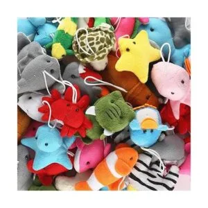 Paquete de 25 mini juguetes de peluche de animales del_4