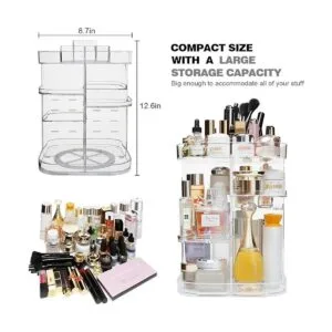 AMEITECH Organizador de maquillaje de 360 grados_3