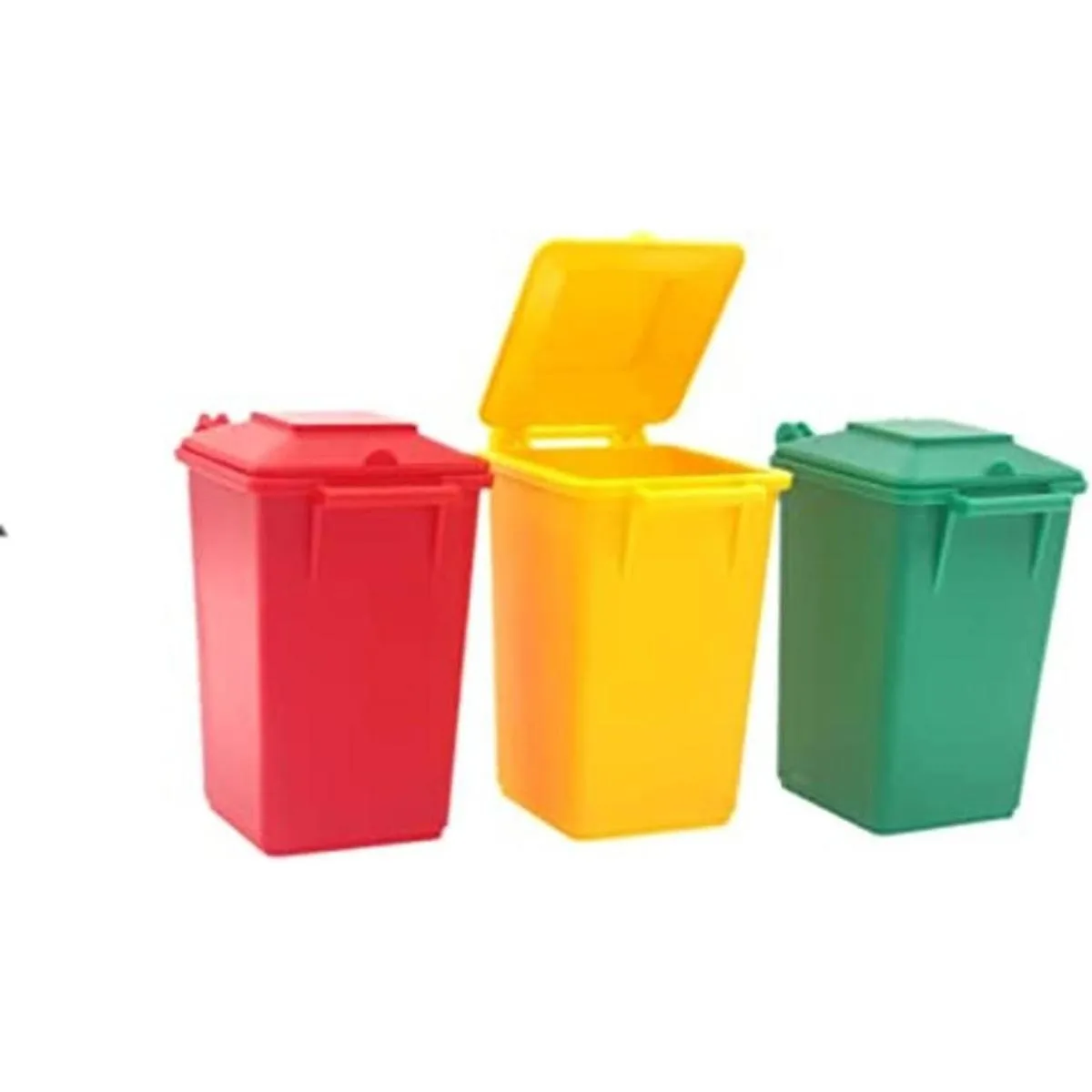 Nuanmu Juego de basura pequeño de 3 colores estilo 4