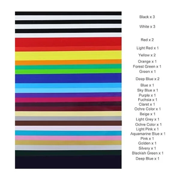 CAREGY Paquete de 32 láminas de vinilo termotransferible