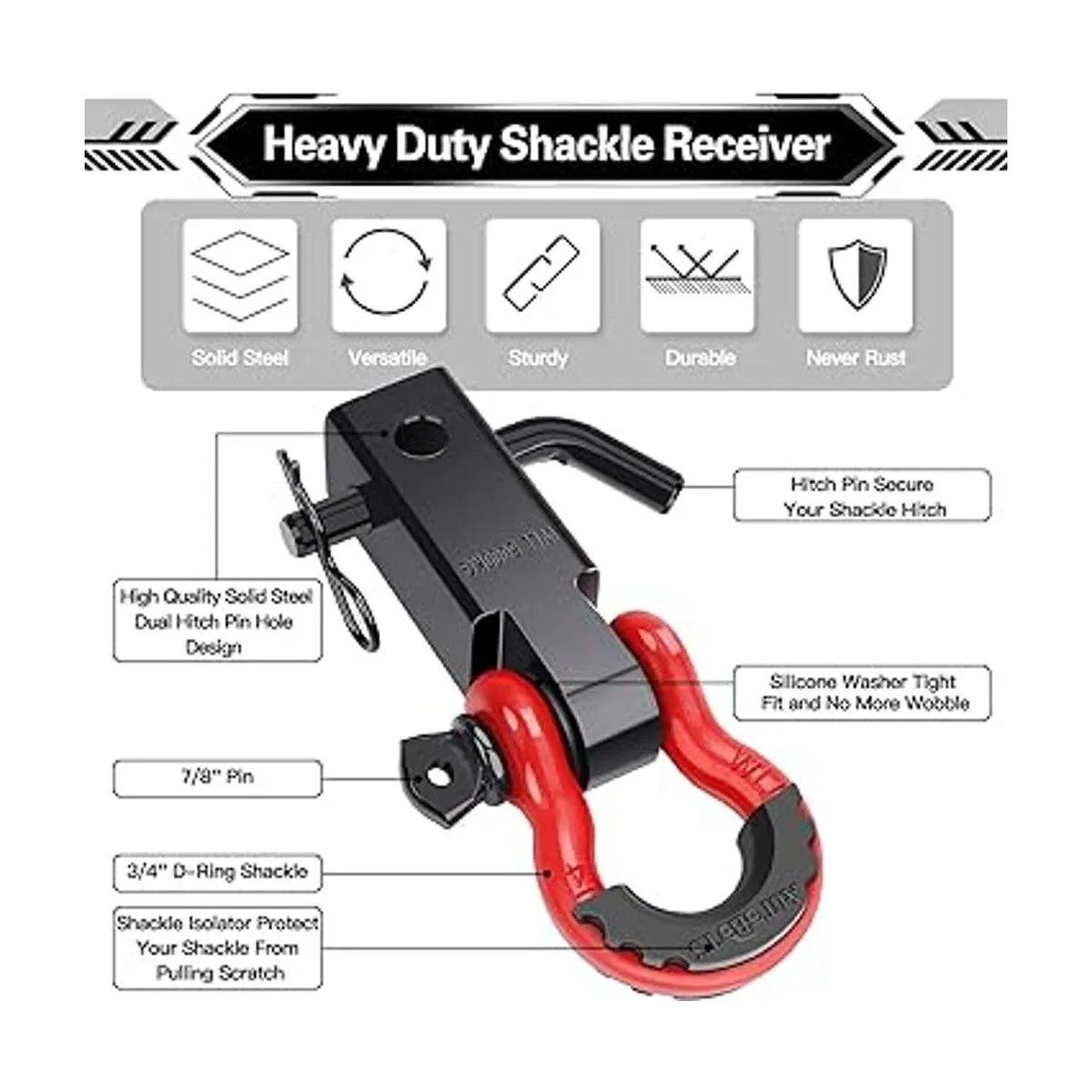 AUTOBOTS Receptor de grillete de 2 pulgadas 35000_2
