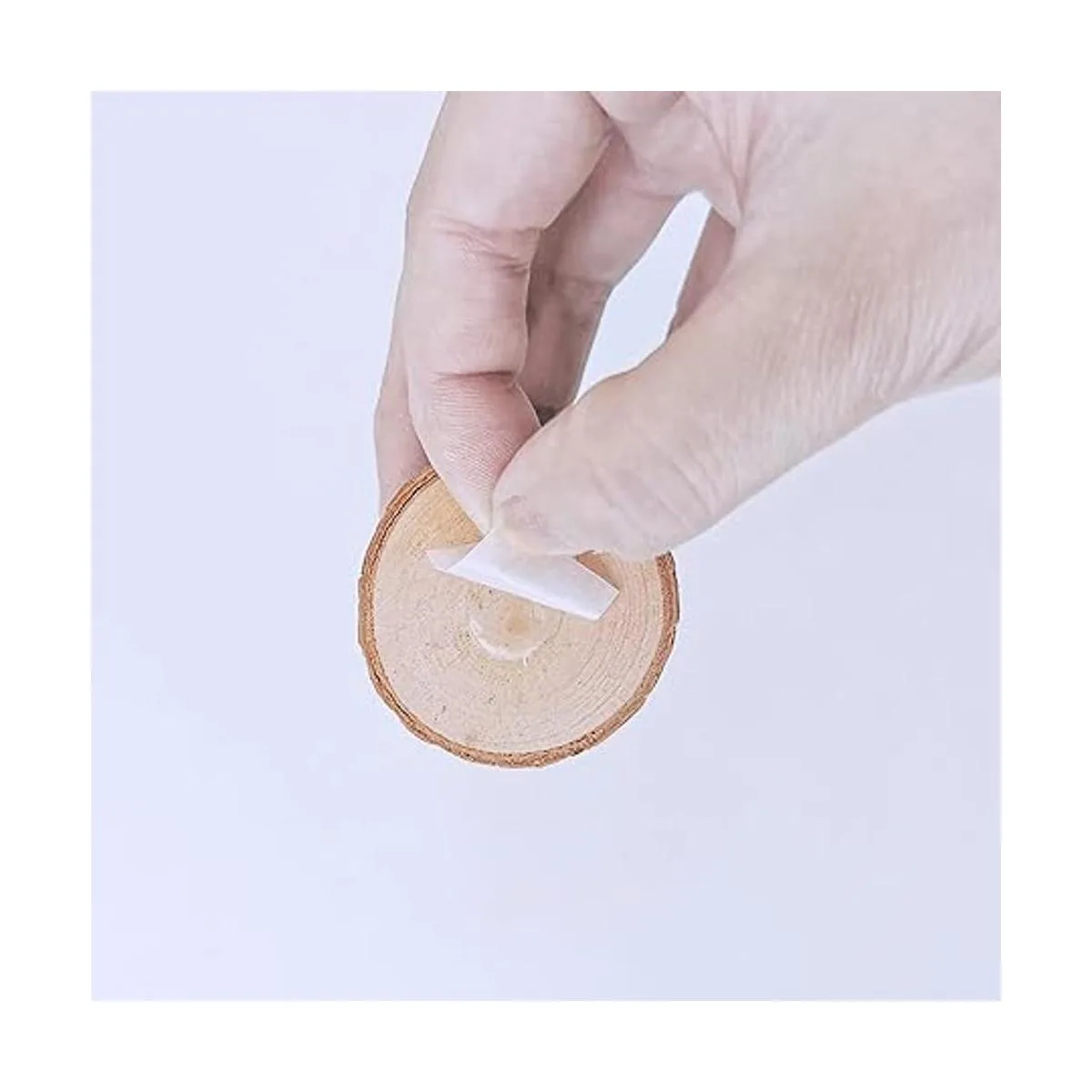 30 soportes de madera rústica para tarjetas con alambre de