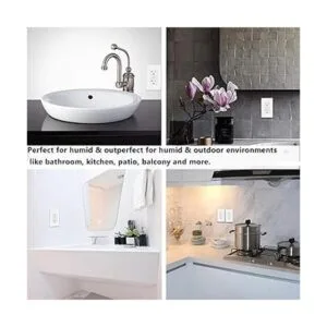 SuperInk 4 unidades 20A GFCI tomas resistentes a la_3